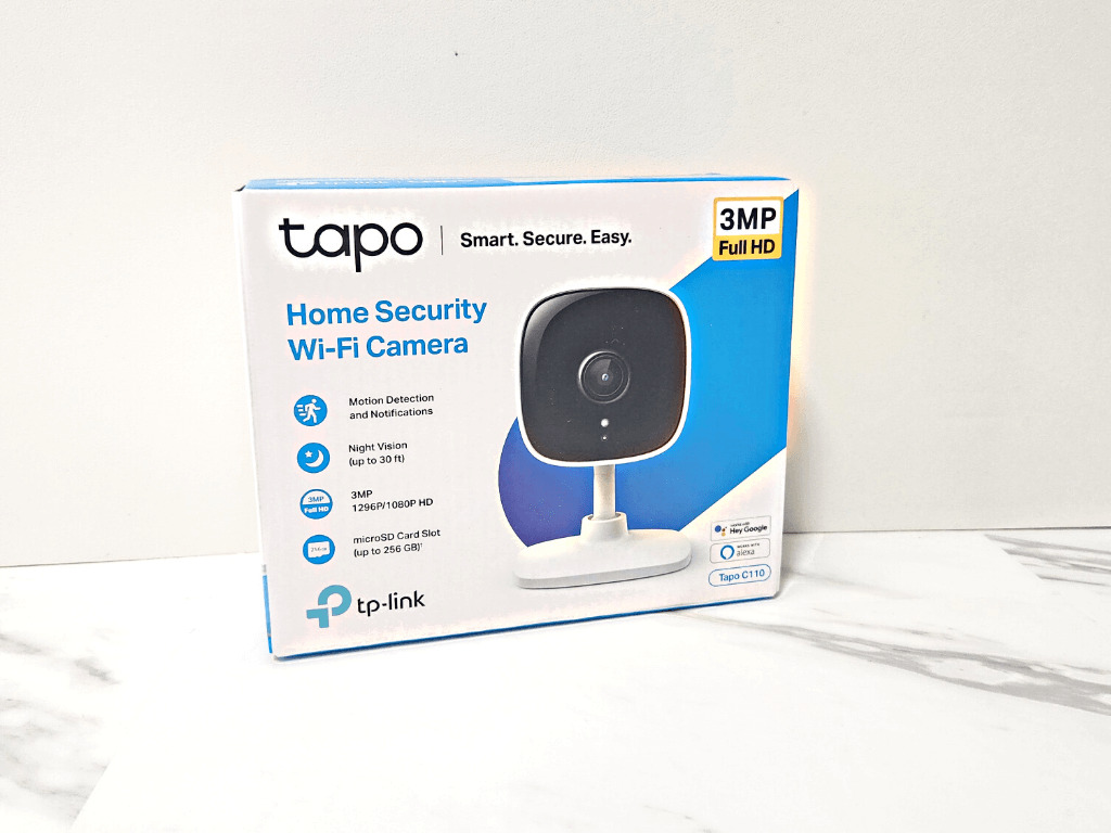 Tapo C110レビュー！動体検知できる小型ネットワークカメラ、外観